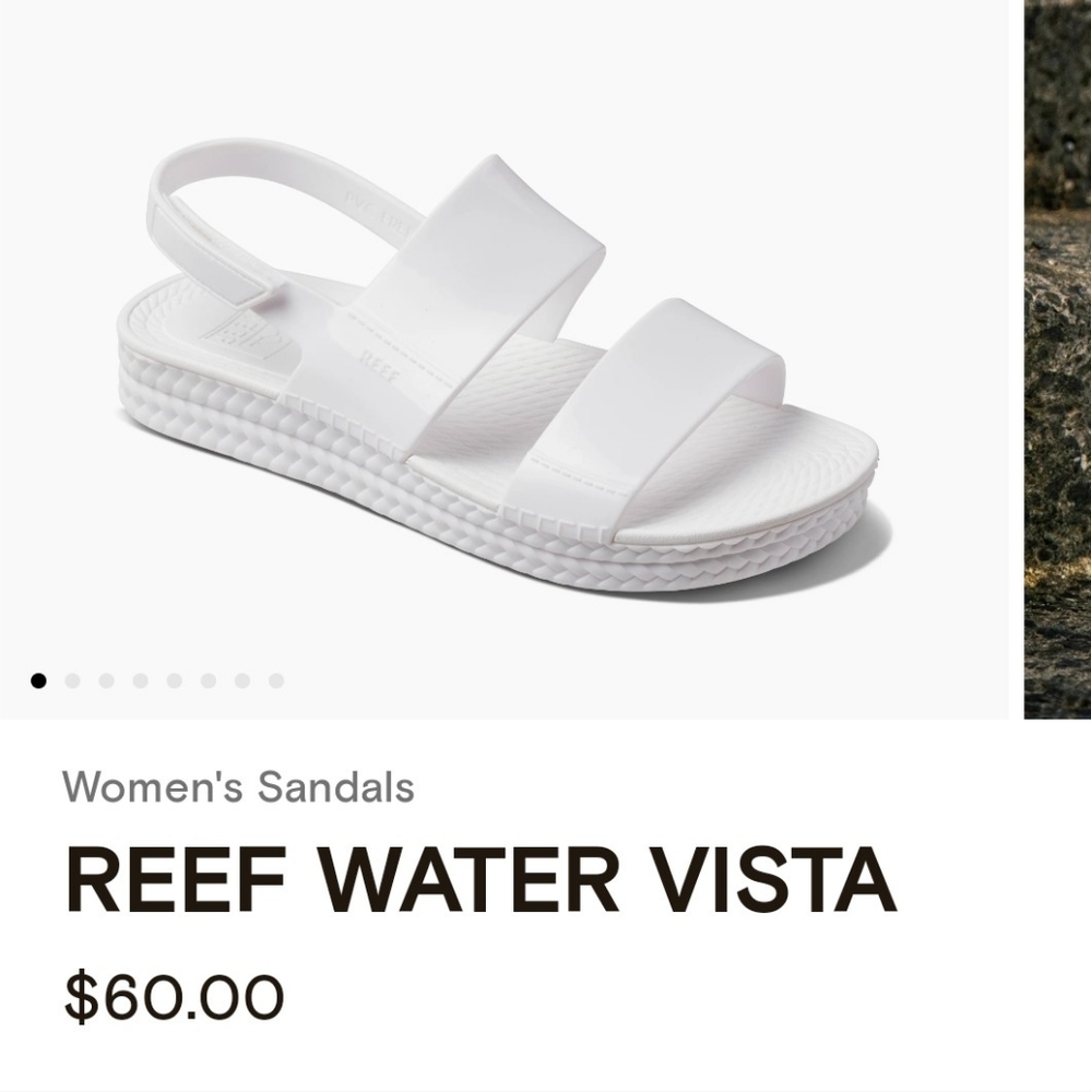 Reef water vista sandals like new, use once